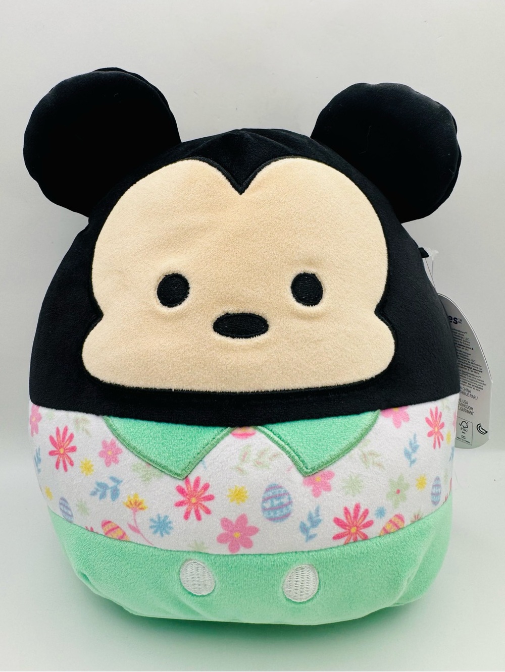 Disney Minnie Mouse Squishmallow Plush with Pastel Floral & Mint Green Outfit 8”
